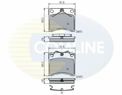 CBP0953 Comline - Гальмівні колодки до дисків