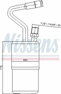 Осушувач  VOLVO  850(91-)2.0  i  10V(+)[OE  12586700]