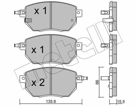 Колодки тормозные (передние) Nissan Murano/Infiniti FX 35/45 03-