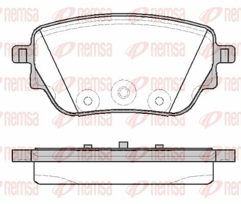 Тормоз. колодки задн. a-class (w177) a 160 d (177.002) 19-