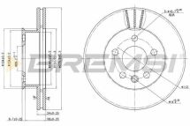 Гальмівний диск перед. T4 90- (R15) (2.4D) (280x24) (вент.) Гальмівний диск перед. T4 90- (R15) (2.4D) (280x24) (вент.)