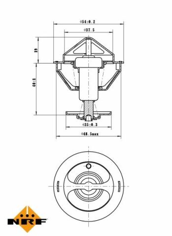 Термостат Ford Fiesta/Fusion/Ka 1.3 01-08 (82°C)