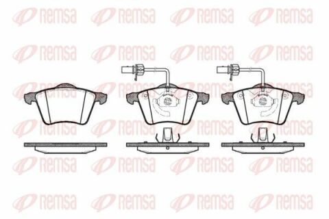 Тормозные колодки перед. (с датч.) VW T4, Sharan 00-08 FORD SEAT