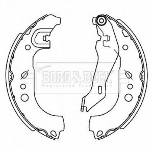 BBS6514 BORG & BECK - Тормозные колодки для барабанов