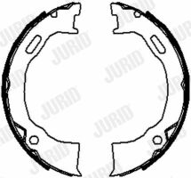 JURID Гальмівні колодки барабанні Grand Cherokee 95-