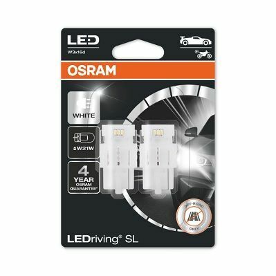 Автомобильная лампа OSRAM LED 2 шт.  W21W W3x16d 12V 2,0W красный