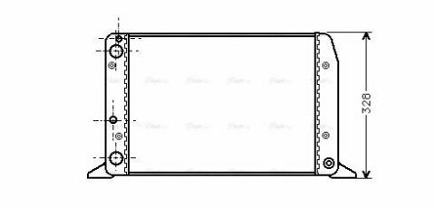 Радіатор охолодження 80 B3 (1987) 1.4 AUDI