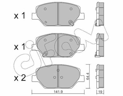 Тормозные колодки передние INSIGNIA B 17- OPEL