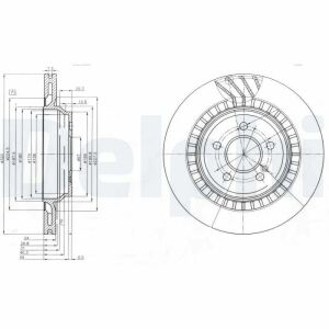 Диск тормозной задний 320*24 w221