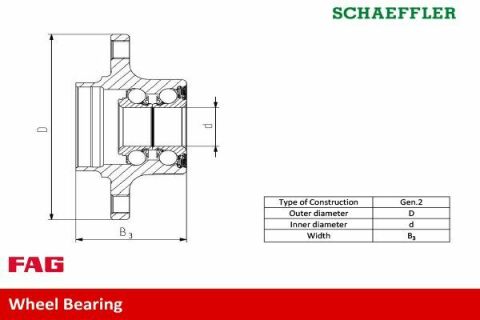 Подшипник ступицы (задней) Audi A4/A5/A6 1.8-3.2 07-