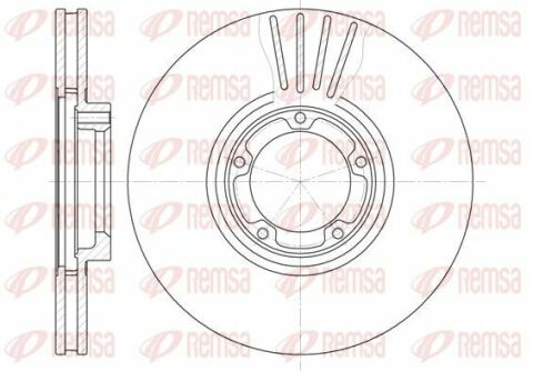 Диск гальм. перед (вентил.) FORD Transit 94-00 (254*24,5)