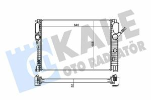 KALE DB Радіатор охолодження W211 E200/500 02-