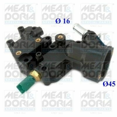 Корпус термостата Citroen Berlingo/Peugeot Partner 1.1-1.6i 96-(+ датчик)
