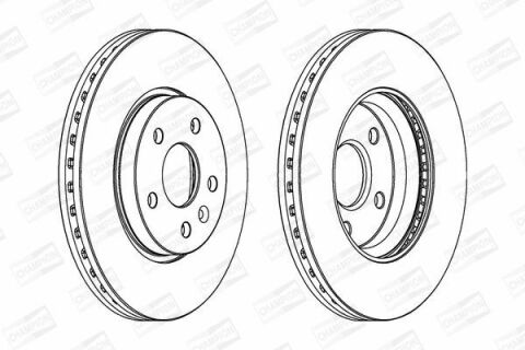 Диск гальмівний передній Chevrolet Cruze 1.6 09-, Astra J OPEL