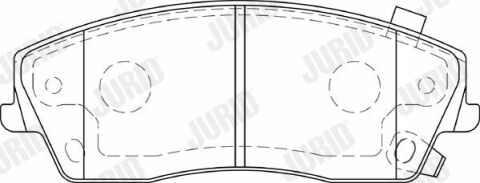 Торм. колодки передні 300c (lx) 3.0 crd 11-, 300c 3.5 04-12, dodge challenger 3.6 11-