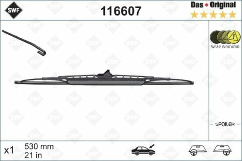 Щетка стеклоочистителя (530mm) VW T4/Caddy II 90-04