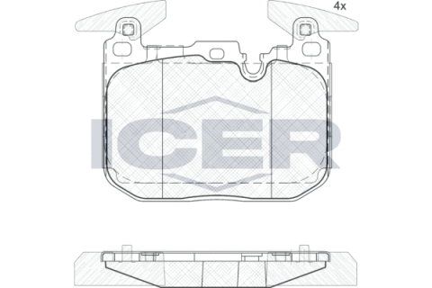 Колодки тормозные (передние) BMW 1 (F20/F21)/2 (F22/F23/F87/F44-F46)/3 (F30/F31/F34/F80)/4 (F36) 11-