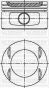Поршень с кольцами и пальцем (размер отв. 86.00/std) citroen xsara/xantia 2,0i fiat ulysse 2.0i, фото 1 - интернет-магазин Auto-Mechanic