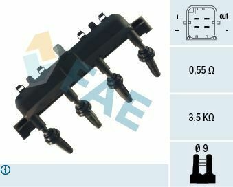 Котушка запалювання Citroen Berlingo/Peugeot Partner 1.1-1.4i 96-15