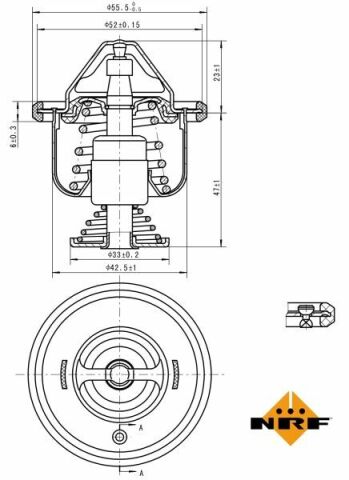 Термостат Audi A1/Skoda Fabia/VW Golf/Passat B6/B7 1.4TSI 07- (95 °C)