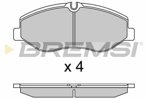 Тормозные колодки перед. MB Vito W447 14-