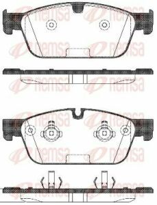 Колодки тормозные передние m/gl-class w166 12-