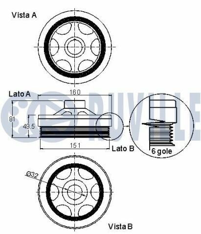 Ременный шкив коленвала w220