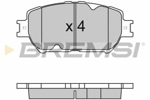 Тормозные колодки пер. Toyota Camry 96-06 (akebono)