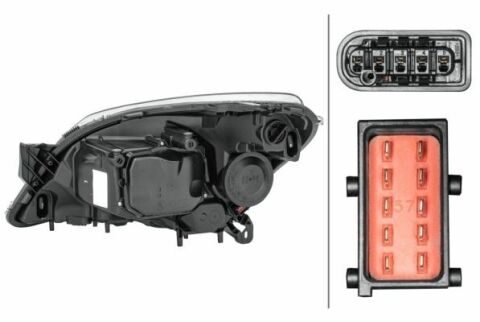 HELLA OPEL Фара основна з мотором рег., Bi-Xenon D2S/H7 прав. Astra H