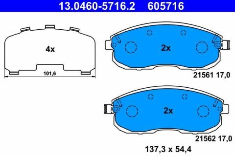 Колодки гальмівні (передні) Renault Latitude/Nissan Juke/Cube 09-/Tiida 07-12/Suzuki SX4 06-