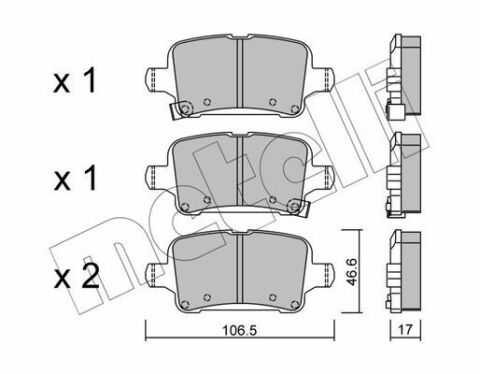 Колодки гальмівні (задні) Chevrolet Cruze 15-/Bolt 16-/Opel Astra K 15- Колодки гальмівні (задні) Chevrolet Cruze 15-/Bolt 16-/Opel Astra K 15-