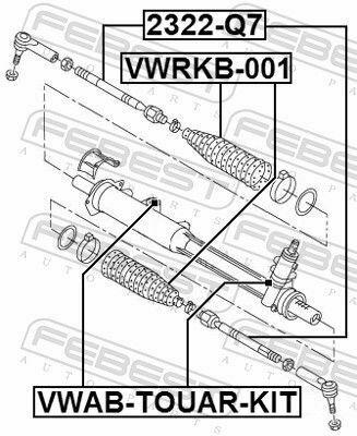 Сайлентблок рулевой рейки (к-кт) Audi Q7/Touareg 03-15