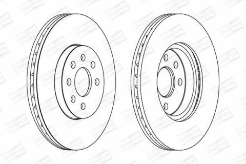 Диск тормозной передний вентилир.Astra H,Combo,Meriva 03- OPEL
