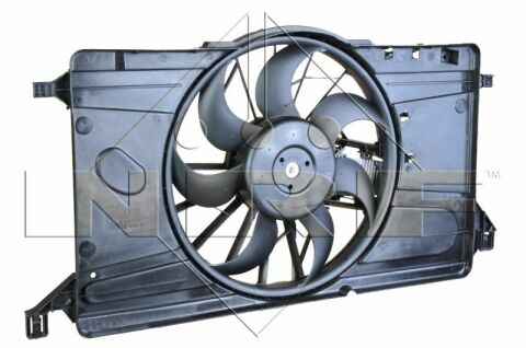 Вентилятор радіатора Ford Focus 1.4/1.6 04-12/Mazda 1.3/1.6 03-09 (з дифузором)