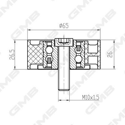 Ролик натяжной chevrolet lacetti,captiva,antara 2.0d opel