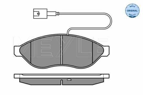 Колодки гальмівні (передні) Citroen Jumper/Fiat Ducato/Peugeot Boxer 06- (Brembo)/(з датчиком)