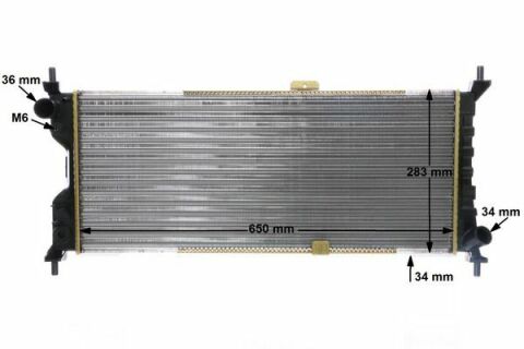 Радіатор охолодження Opel Combo 1.7D 94-01/ Corsa 1.5-1.7D 93-00