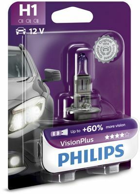 Лампа H1 VisionPlus (+60%) 12V 55W P14,5s Blst. 1 PC.