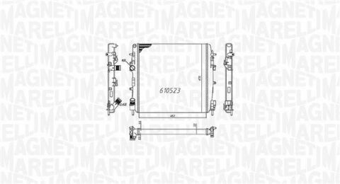 радіатор RENAULT KANGOO 1.6-1.9 DCI [350213995000]