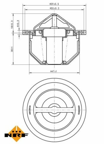 Термостат Citroen Jumper/Fiat Ducato 1.9TD 94-04 (83 °C)