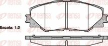 Тормозные колодки передние Toyota RAV 4 III, IV 06–, Auris 10–