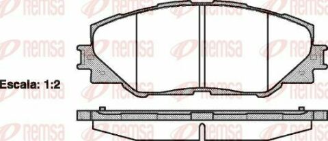 TOYOTA Тормозные колодки передн.Rav 4 III,IV 06-,Auris 10-