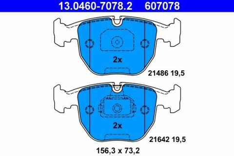 Колодки гальмівні (передні) BMW 5 (E39)/7 (E38) 94-