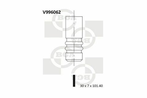 Клапан выпуск. FABIA/FELICIA/OCTAVIA 1.3/1.4i 94-03