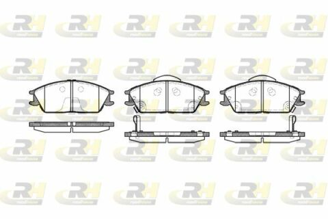 Колодки гальмівні (передні) Hyundai Accent 94- (Akebono)