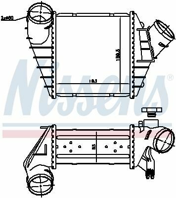 Интеркулер VW BEETLE(98-)1.8 T(+)[OE 1C0.145.803]