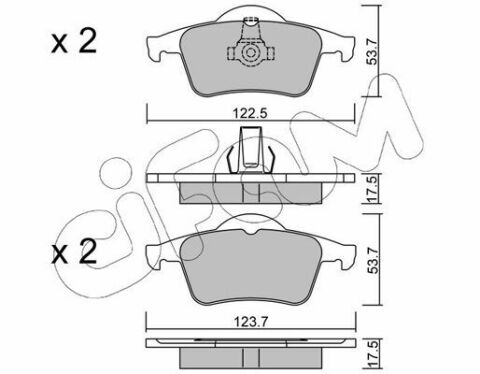 Гальмівні колодки зад. Volvo S60/S80/V70/XC70 95-10 (ATE) Гальмівні колодки зад. Volvo S60/S80/V70/XC70 95-10 (ATE)