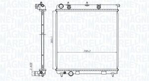 CITROEN Радіатор охолодження C2/3/4, Peugeot 2008,207,208 1.0/1.6