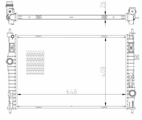 Радіатор охолодження Citroen Berlingo 1.5BlueHDi/1.2PureTech 16-/Jumpy 1.6/2.0BlueHDi 16-