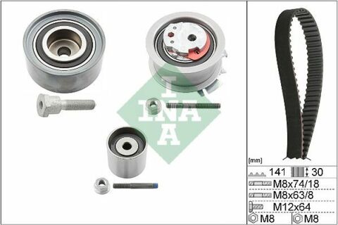 Комплект ГРМ Skoda Octavia II/VW Golf V/Passat B6 2.0TDI (141x30)